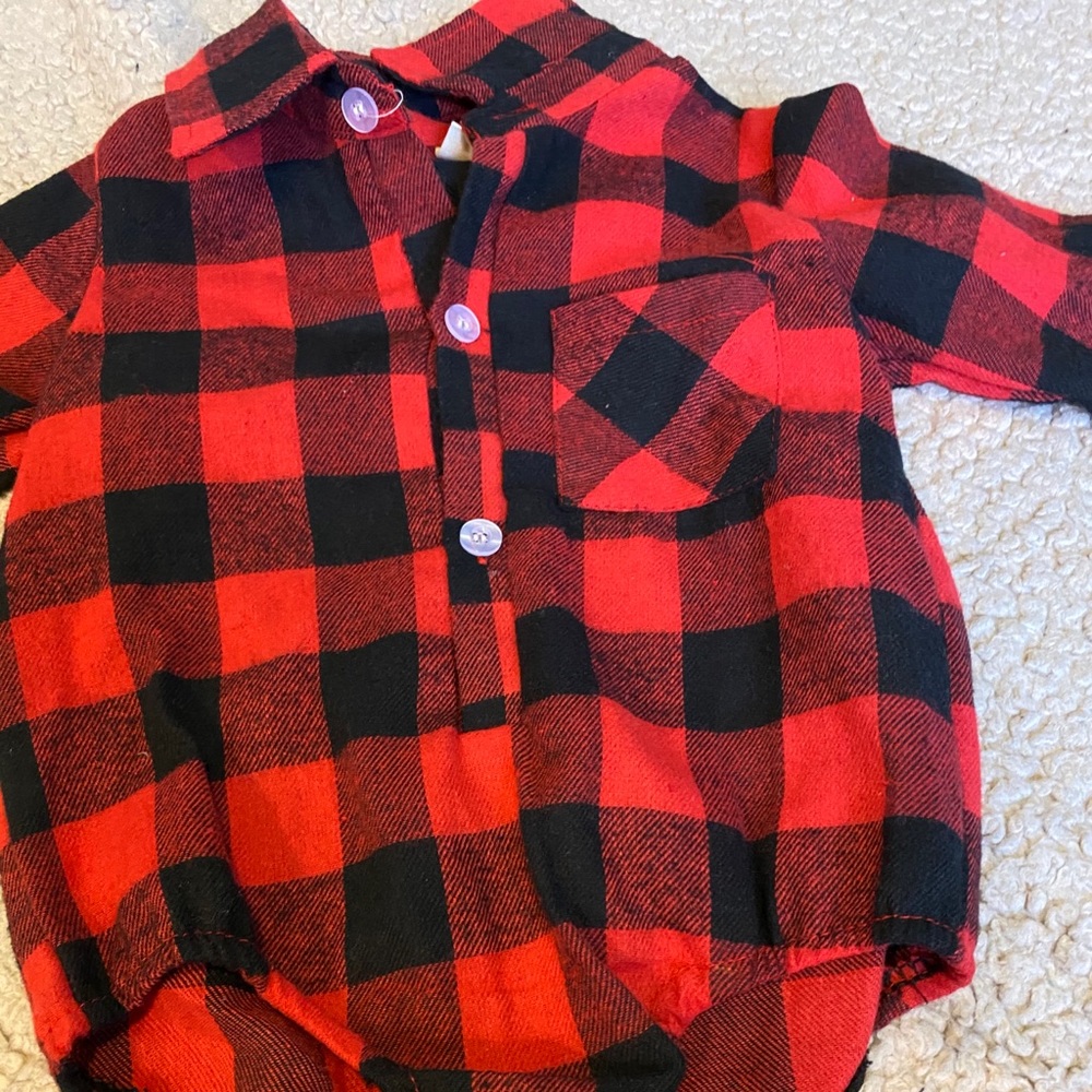 Red and black Plaid “ You are deerly Loved “